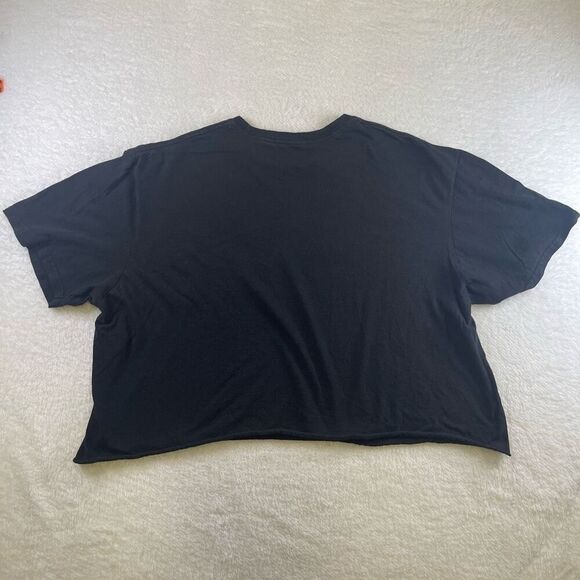 XL Black cutoff Midriff Star Wars The Mandalorian Grogu The Child T Shirt Fifth - Picture 3 of 11